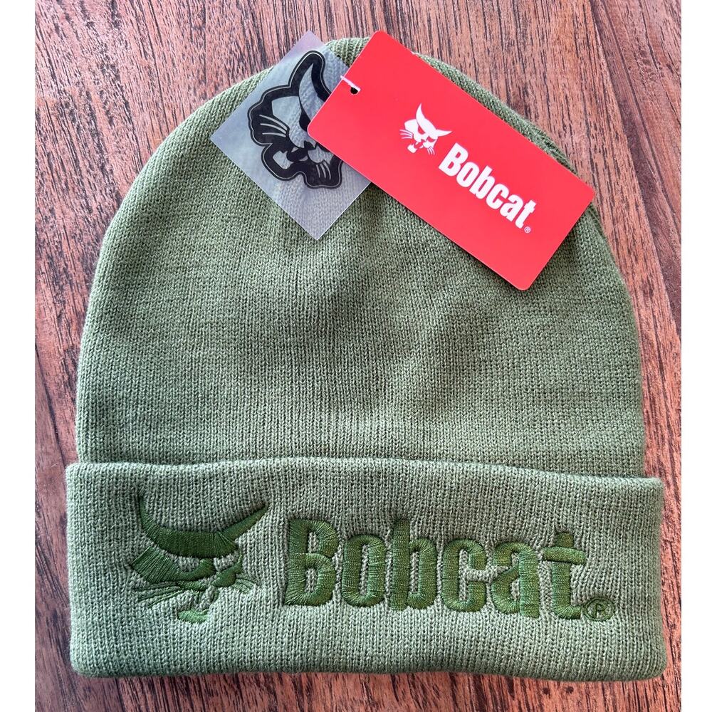 Bobcat Army Green Bobcat Embroidered Beany